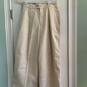 Banana Republic Size 6 Cream with Pink Pinstripe NWT